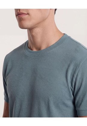 Camiseta Para Hombre Manga Corta Cuello Redondo Color Verde Marca Ostu #60091810