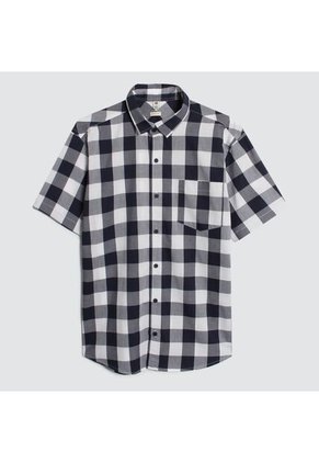 Camisa Para Hombre Manga Corta Con Bolsillo Color Azul  Marca Ostu #60010650