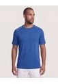 Camiseta  Para Hombre Manga Corta Cuello Redondo Color Azul Marca Ostu #60091937 de Ostu