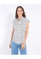 Camisa  Para Mujer Manga Corta Color Negro Marca Ostu #40010357 de Ostu