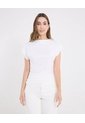 Camiseta  Para Mujer Manga Corta Cuello Redondo Color Crudo Marca Ostu #40092785 de Ostu