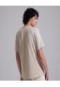 Camiseta Para Hombre Manga Corta Color Beige Marca Ostu #60090893 de Ostu