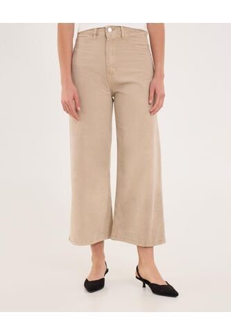 Jean Para Mujer Culotte Color Beige Marca Ostu #40160595 Ostu