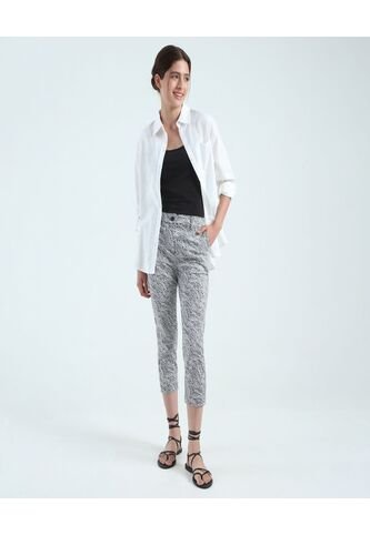 Pantalon Para Mujer Capri Color Negro Marca Ostu #40070528 Ostu