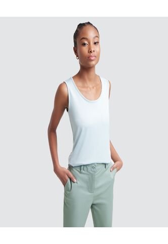 Top Para Mujer Cuello Redondo Color Verde  Marca Ostu #40220244 Ostu