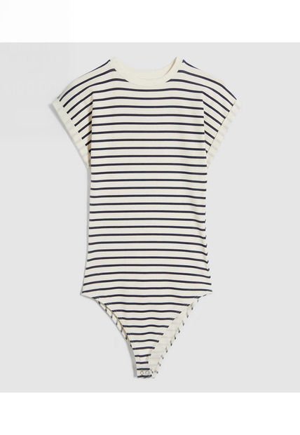 Body Para Mujer Manga Corta Color Azul  Marca Ostu #40200174