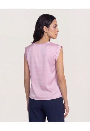 Blusa  Para Mujer Manga Sisa Color Lila Marca Ostu #40121239