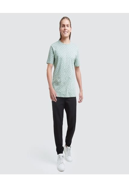 Camiseta Para Hombre Manga Corta Color Verde  Marca Ostu #60090795