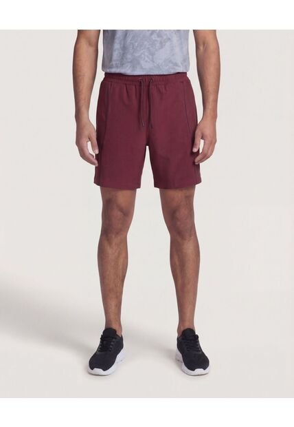 Bermuda  Para Hombre Deportiva Medio Color Rojo Marca Ostu #60100509