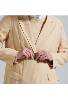 Blazer Para Mujer Blazer Color Café  Marca Ostu #40400011