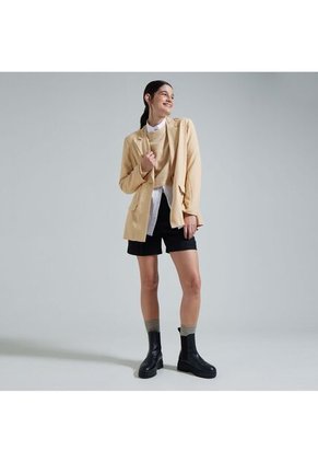 Blazer Para Mujer Blazer Color Café  Marca Ostu #40400011