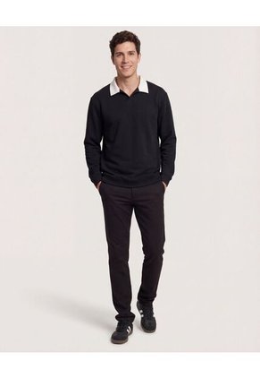 Pantalón  Para Hombre Chino Color Negro Marca Ostu #60070573