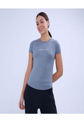 Camiseta Para Mujer Manga Corta Color Negro Marca Ostu #40092277