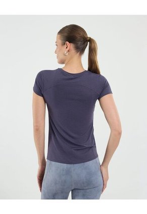 Camiseta Para Mujer Manga Corta Cuello Redondo Color Morado Marca Ostu #40092540