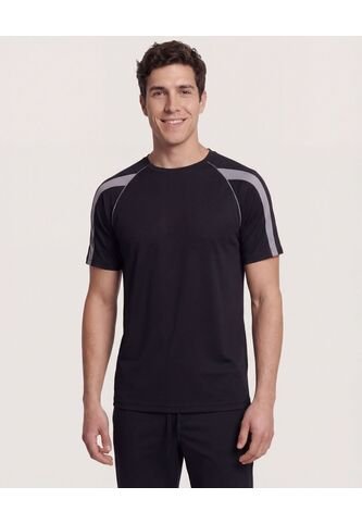 Camiseta  Para Hombre Manga Corta Cuello Redondo Color Negro Marca Ostu #60091854 Ostu