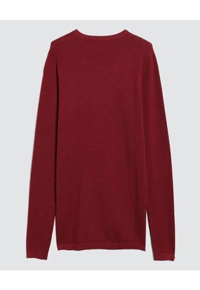 Saco Para Hombre Cuello Redondo Color Vino Marca Ostu #60330033