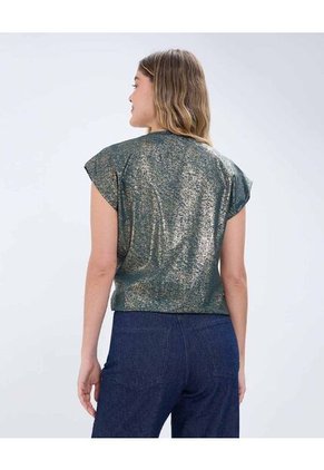 Blusa Para Mujer Manga Sisa Color Verde  Marca Ostu #40121084