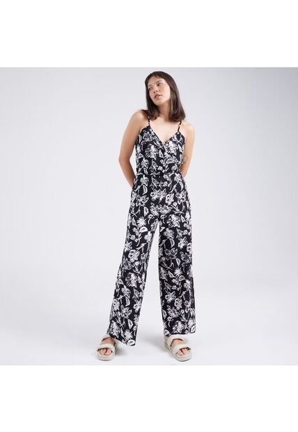 Enterizo Para Mujer Manga Sisa Color Negro Marca Ostu #40320078