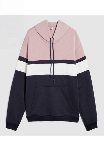 Buzo Para Hombre Hoodie Color Rosa Marca Ostu #60060464