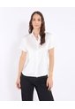 Camisa  Para Mujer Manga Corta Color Crudo Marca Ostu #40010372 de Ostu