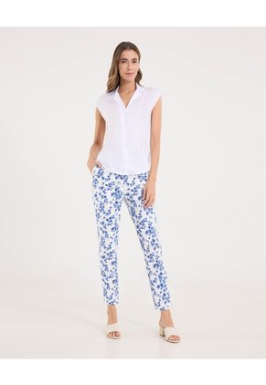 Pantalón Para Mujer Capri Color Crudo Marca Ostu #40070814