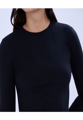 Camiseta Para Mujer Manga Larga Color Negro Marca Ostu #40092253