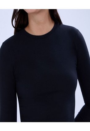 Camiseta Para Mujer Manga Larga Color Negro Marca Ostu #40092253