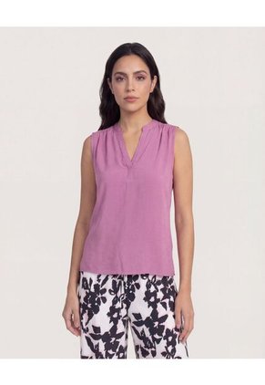 Blusa  Para Mujer Manga Sisa Color Morado Marca Ostu #40121204