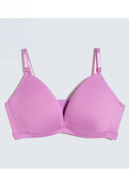 Brasier Para Mujer Copa Triangular Color Lila  Marca Ostu #40830030