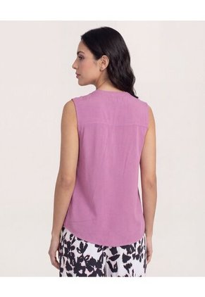 Blusa  Para Mujer Manga Sisa Color Morado Marca Ostu #40121204