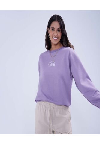 Buzo Para Mujer Cuello Redondo Color Lila  Marca Ostu #40060344 Ostu
