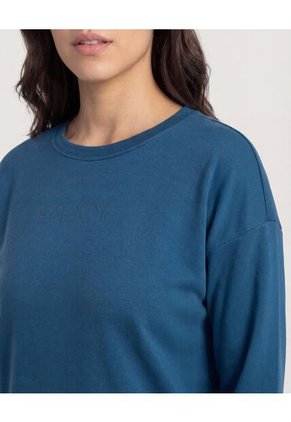 Buzo  Para Mujer Cuello Redondo Color Azul Marca Ostu #40060514