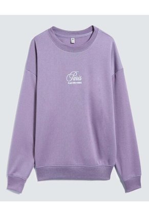Buzo Para Mujer Cuello Redondo Color Lila  Marca Ostu #40060344
