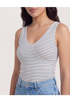 Body  Para Mujer Manga Sisa Color Azul Marca Ostu #40200223