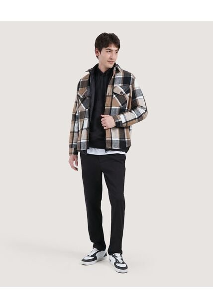 Pantalon Para Hombre Chino Color Negro Marca Ostu #60070297