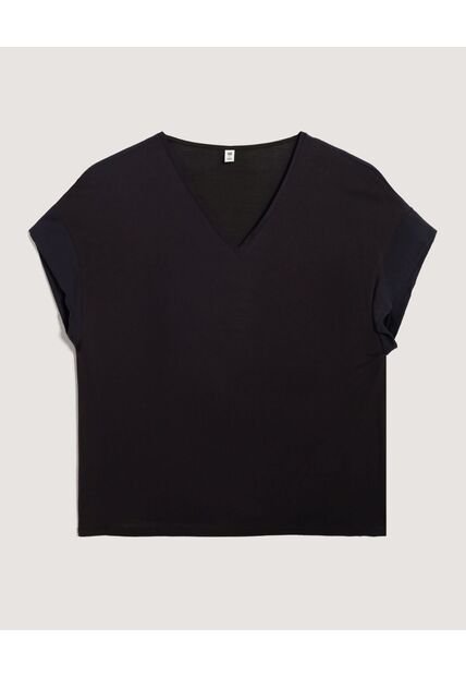Blusa  Para Mujer Manga Corta Color Negro Marca Ostu #40121059