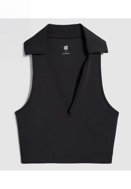 Top Para Mujer Top Color Negro Marca Ostu #40220392