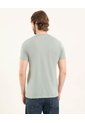 Camiseta Cuello En V  Para Hombre Verde Ostu de Ostu