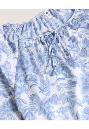 Blusa Para Mujer Manga Larga Color Azul Marca Ostu #40121246