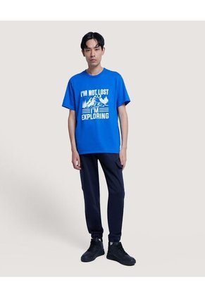 Pantalon Para Hombre Jogger Color Azul  Marca Ostu #60070345