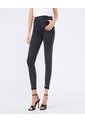 Jeans Skinny Con Desgastes  Para Mujer Negro Ostu de Ostu
