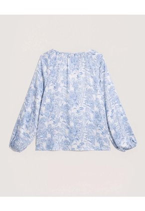 Blusa Para Mujer Manga Larga Color Azul Marca Ostu #40121246