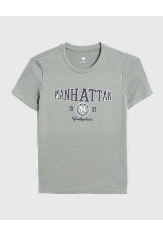 Camiseta Infantil Niño Manga Corta Cuello Redondo Color Verde Marca Ostu #80090277 Ostu