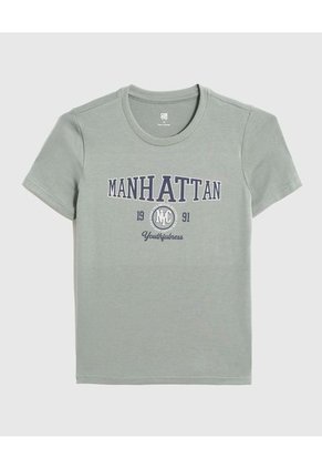 Camiseta Infantil Niño Manga Corta Cuello Redondo Color Verde Marca Ostu #80090277