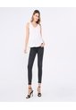 Jeans Skinny Con Desgastes  Para Mujer Negro Ostu de Ostu