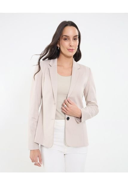 Blazer Para Mujer  Color Beige Marca Ostu #40400013
