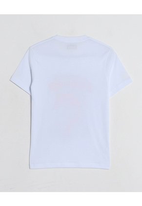 Camiseta  Infantil Niño Manga Corta Cuello Redondo Color Blanco Marca Ostu #80090321