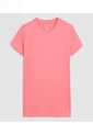 Camiseta Para Mujer Manga Corta Cuello Redondo Color Rosado  Marca Ostu #40092383 de Ostu