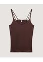 Blusa  Para Mujer Manga Sisa Color Café Marca Ostu #40121299 de Ostu