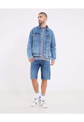 Chaqueta Denim  Para Hombre Azul Ostu